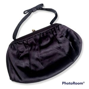 Vintage MM Morris Moskowitz small satin evening bag